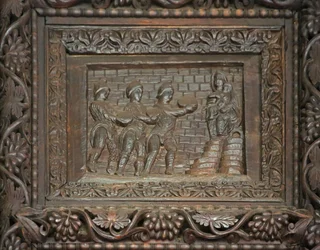 Paneel van 5C deur: de Aanbidding der Wijzen